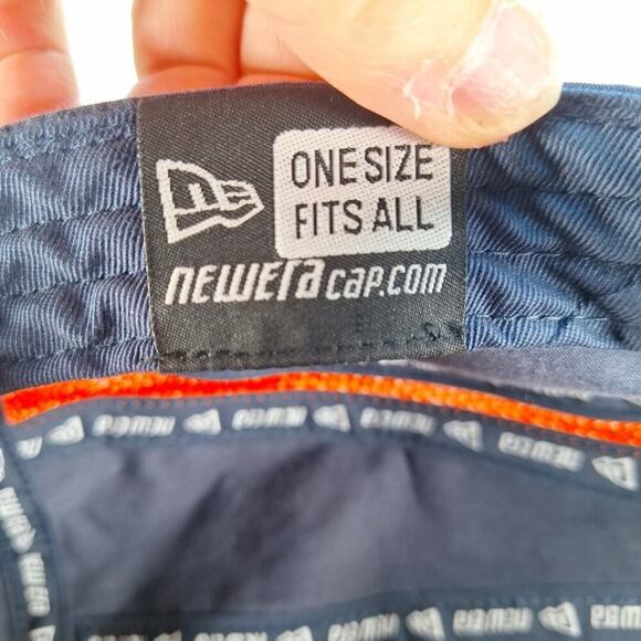 Detroit Tigers New Era Adjustable 5-Panel Hat MLB Cap Blue Orange - Picture 8 of 9